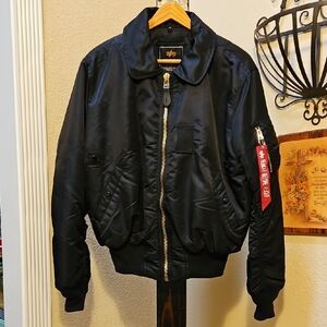 Alpha Industries Black Bomber Jacket